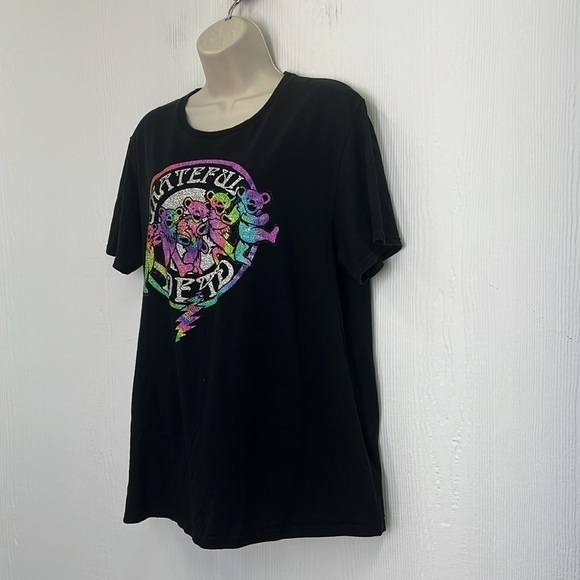 Grateful Dead - Grateful Dead Tye Dye Dancing Bears Black T Shirt Size Large - Picture 5 of 9